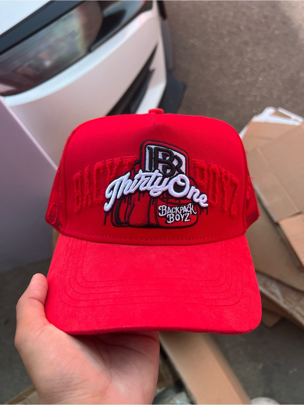 thirty-one Men’s Red Embroidered Baseball Cap